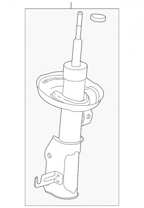 Shock absorber front left Chevrolet Malibu 13-15