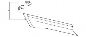 Door trim lower rear right VW Atlas 18-24 structure