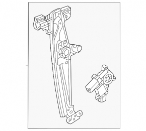 Window lifter with motor rear left Chevrolet Bolt EUV 22-23