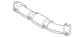 Connecting downpipe Subaru Impreza WRX GH 08-14 2.5T