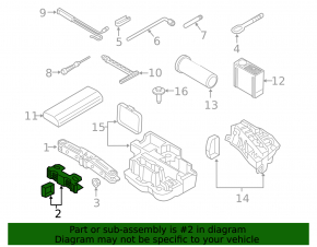 Jack bracket Audi A6 C8 19-