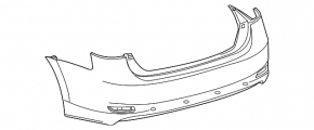 Lexus Hs250h 10-12 rear bumper