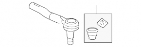 Right tie rod end for Acura RLX 13-20