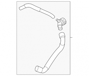 Coolant pipe for VW Tiguan 18-24 2.0T