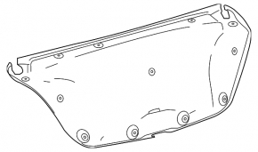 Toyota Camry V70 18-24 trunk lid trim, black, US