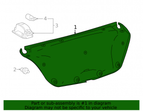 Toyota Camry V70 18-24 trunk lid trim, black, US