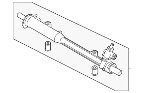 Steering rack VW Touareg 11-15 3.6 GUR chip broken
