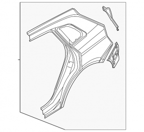 Quarter wing rear left Audi Q5 80A 20-24 PHEV