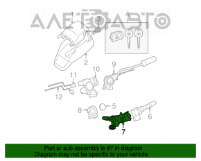 Left steering column switch for Lexus IS250 IS300 IS350 06-13 under fog lights