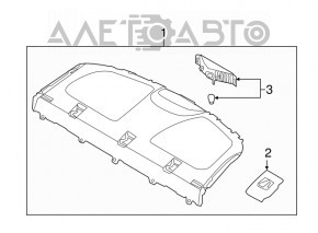 Rear shelf Hyundai Elantra UD 11-16