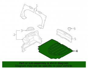 Trunk floor Hyundai Elantra UD 11-13