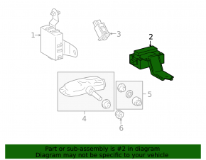 RECEIVER ASSY, TIRE PRESSURE MONITOR Lexus RX400h 06-08