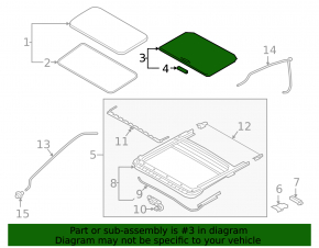Sunroof Curtain Nissan Altima 19-24