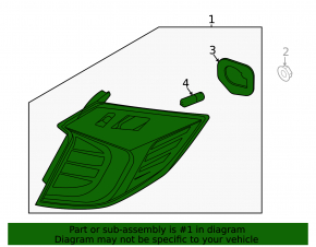 Light outer wing right Hyundai Sonata 20-22 halogen