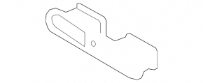 Air duct front panel central Hyundai Kona 18-23