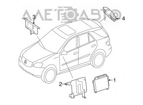 Mercedes X164 GL Parking Sensor Control Computer