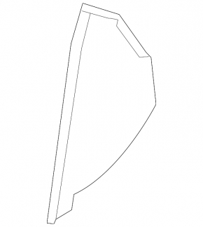 Front panel trim side left Mercedes GLS-class X166 13-19 black