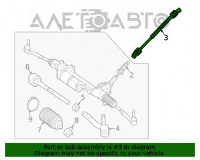 Steering cardan shaft Mercedes W167 GLE 350 450 20-23