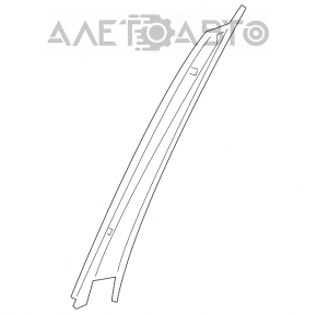 Mercedes W221 front right side door trim, chrome