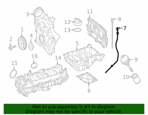 Oil dipstick tube Mercedes GLC 16-19