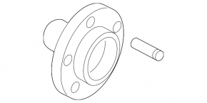 Front left hub Ford Transit Connect MK2 13-18