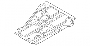 Underbody protection rear left Mazda 3 19- AWD