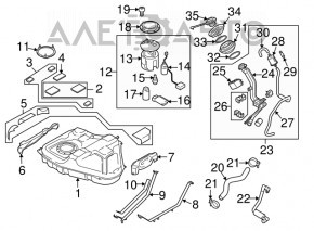 Fuel filler cap Mazda3 03-09 HB
