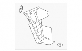 Left rear bumper guard for Mazda CX-30 20-23