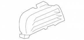 Right dashboard air duct deflector Ford Fusion mk5 17-20 black