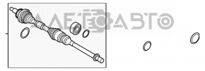Front right axle shaft Mazda 3 14-18 BM 2.0 automatic transmission