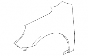 Front right wing Chevrolet Equinox 10-17