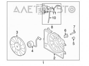 Cooling Fan Motor Hyundai Veloster 12-14