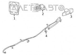Parking sensor bracket rear left Nissan Sentra 20-24