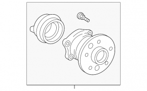 Rear right hub for Lexus ES300 ES330
