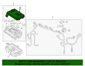 Buick Encore 18-21 LUV Underhood Fuse Box Cover
