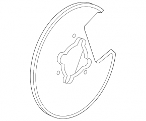 Brake Disc Cover Rear Left Honda Accord 13-17