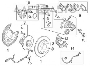 ABS sensor rear right Honda Accord 18-22