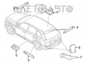 Antenna amplifier left Audi Q7 16- trunk door