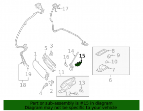 Mitsubishi Outlander 18-22 PHEV fast-charging charging port actuator