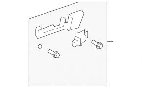 Front left door handle mechanism for a Lexus ES350 07-12