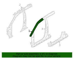 Body pillar central right Hyundai Tucson 16-21
