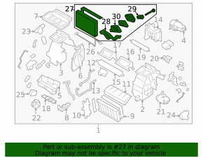 Subaru Forester 14-18 SJ manual evaporator, with temperature sensor