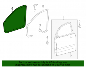 Front right door seal Hyundai Sonata 11-15