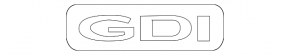 Emblem inscription GDI trunk door Kia Sorento 16-20