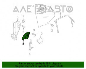 Rear left window lift motor Audi A4 B8 08-16