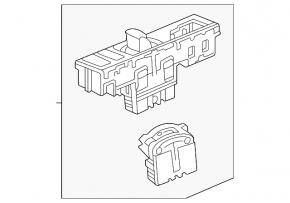 The gear selector for the Audi A3 22-24 is chrome