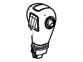 Gear knob Ford Flex 13-15 rest, black leather