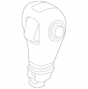 Gear knob Ford Flex 13-15 rest, black leather