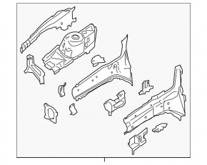 Front left quarter panel for Ford Transit Connect MK2 13-18