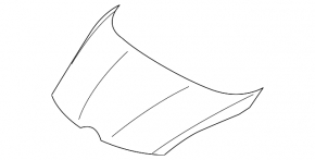 Naked hood of Mazda CX-7 06-12